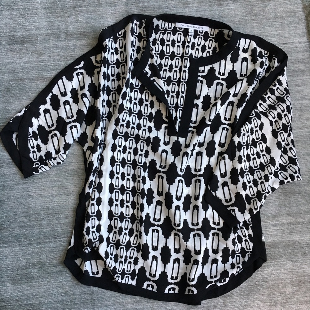 Black and white top